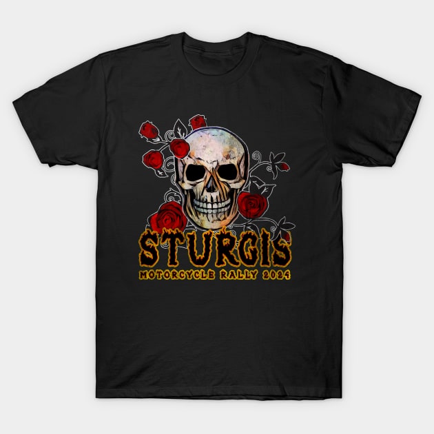 Sturgis Motorcycle rally 2024 T-Shirt by DisenyosDeMike